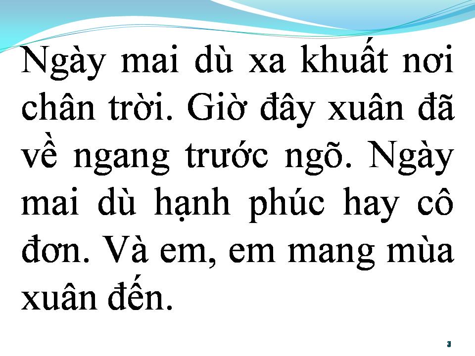 Lời bài hát BÀI HÁT XUÂN CHO EM