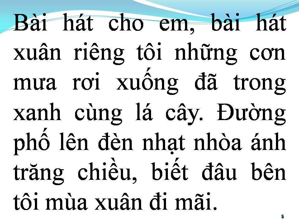 Lời bài hát BÀI HÁT XUÂN CHO EM