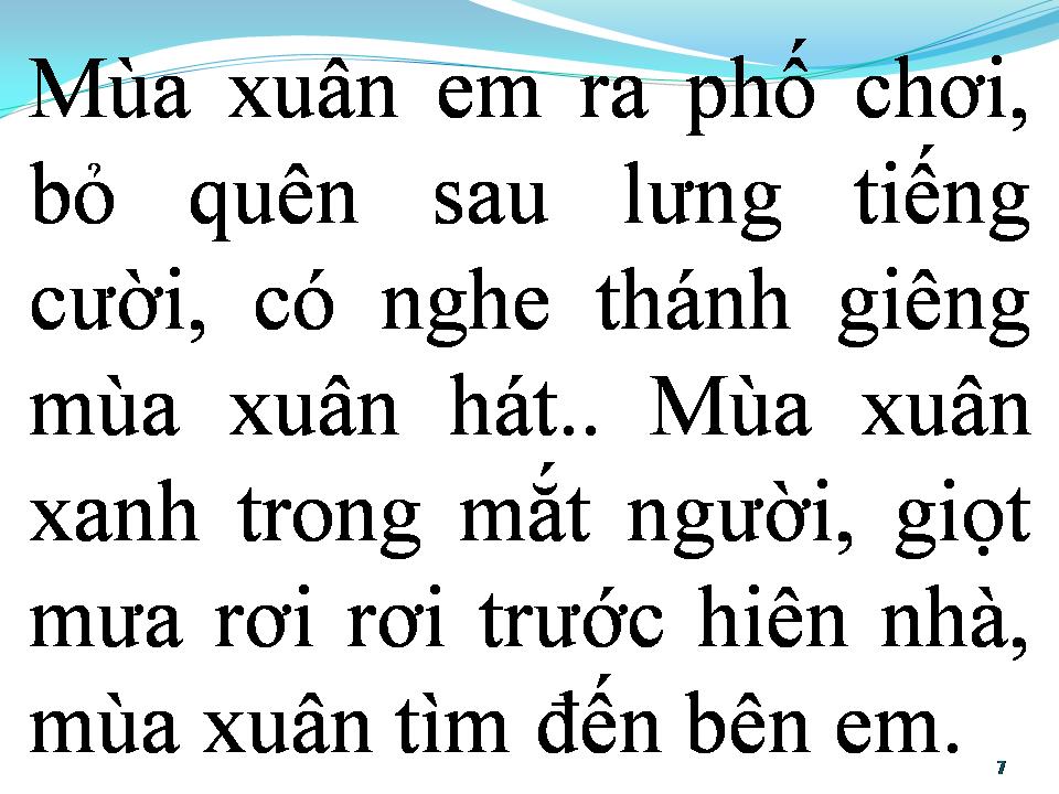 Lời bài hát BÀI HÁT XUÂN CHO EM