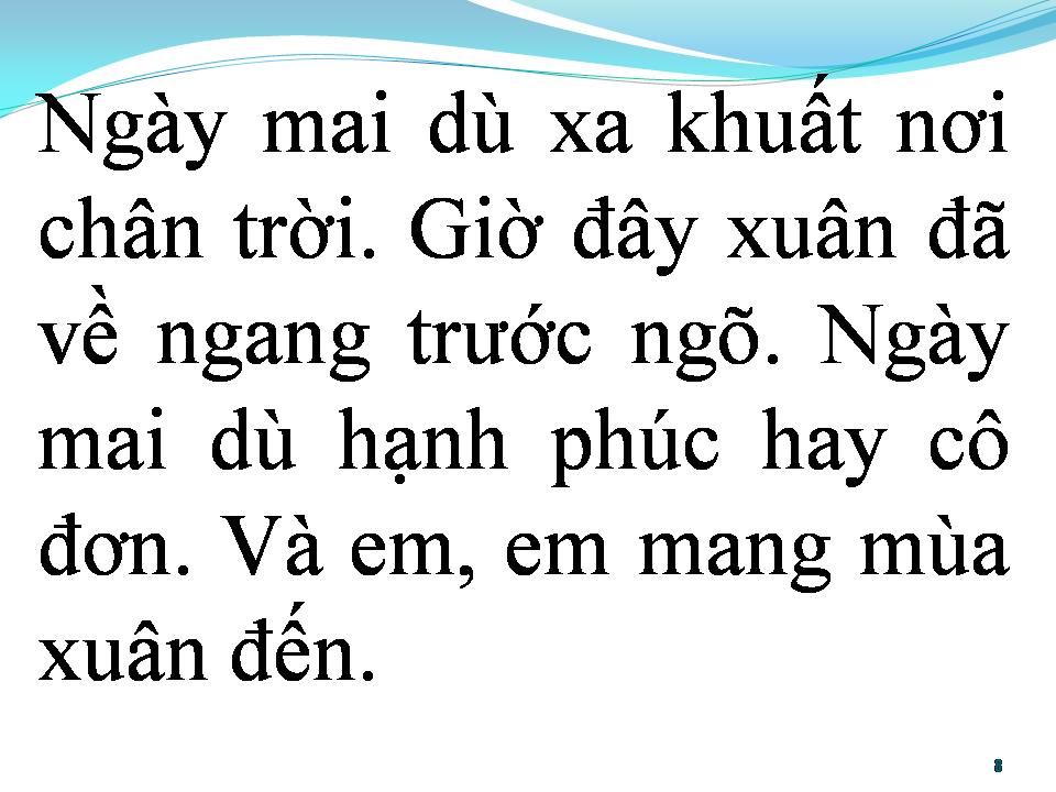 Lời bài hát BÀI HÁT XUÂN CHO EM