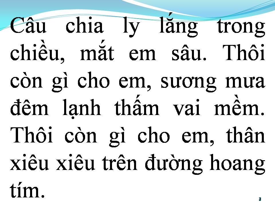Lời bài hát BÃI HOANG