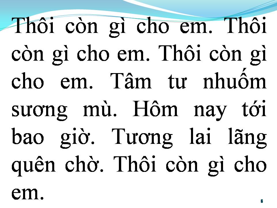 Lời bài hát BÃI HOANG
