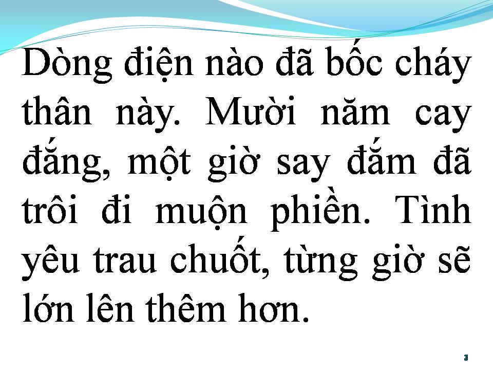 Lời bài hát BÀI KHÔNG TÊN SỐ 31