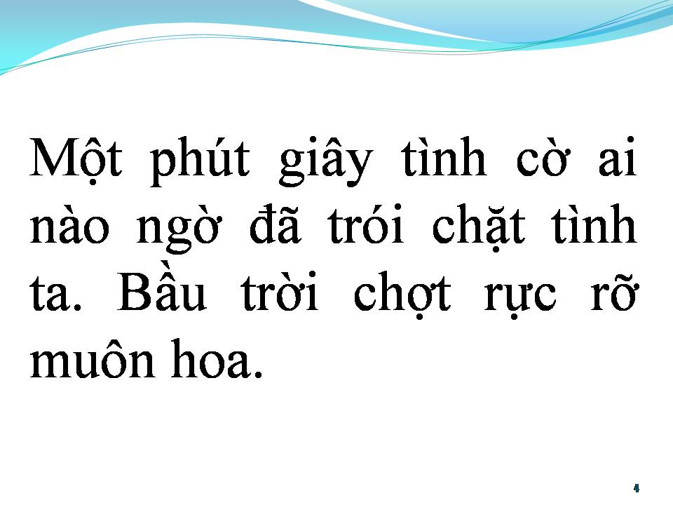 Lời bài hát BÀI KHÔNG TÊN SỐ 31