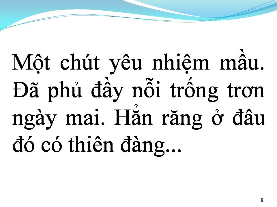 Lời bài hát BÀI KHÔNG TÊN SỐ 31