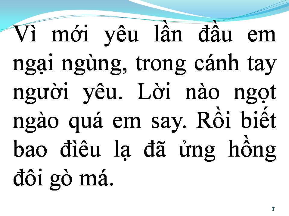 Lời bài hát BÀI KHÔNG TÊN SỐ 31