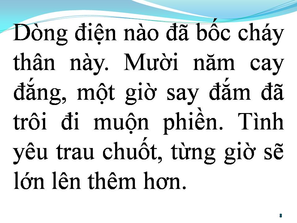 Lời bài hát BÀI KHÔNG TÊN SỐ 31
