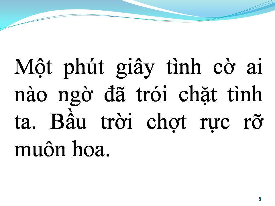 Lời bài hát BÀI KHÔNG TÊN SỐ 31