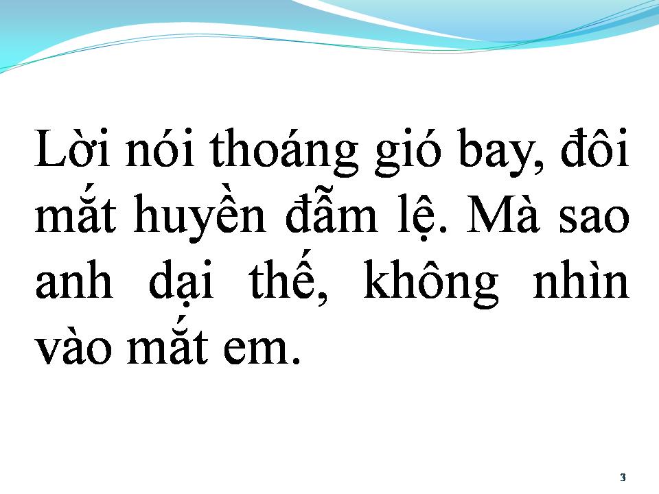 Lời bài hát BÀI KHÔNG TÊN SỐ 50