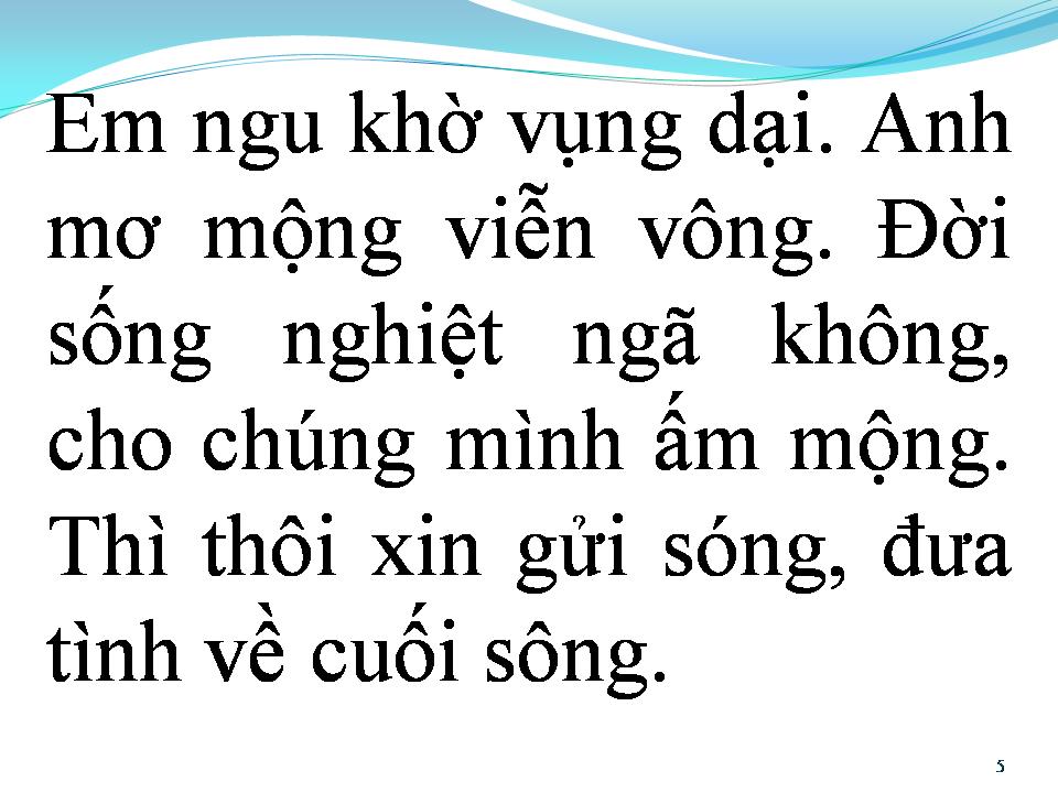 Lời bài hát BÀI KHÔNG TÊN SỐ 50
