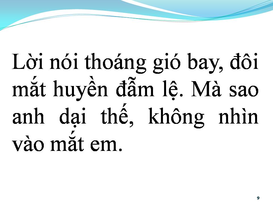 Lời bài hát BÀI KHÔNG TÊN SỐ 50