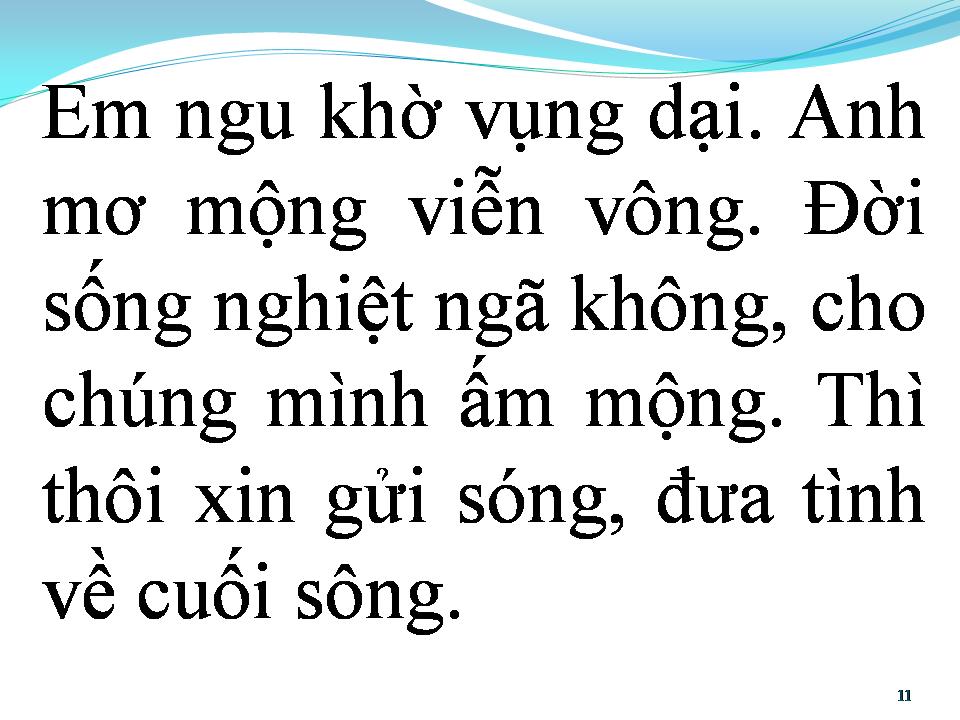 Lời bài hát BÀI KHÔNG TÊN SỐ 50