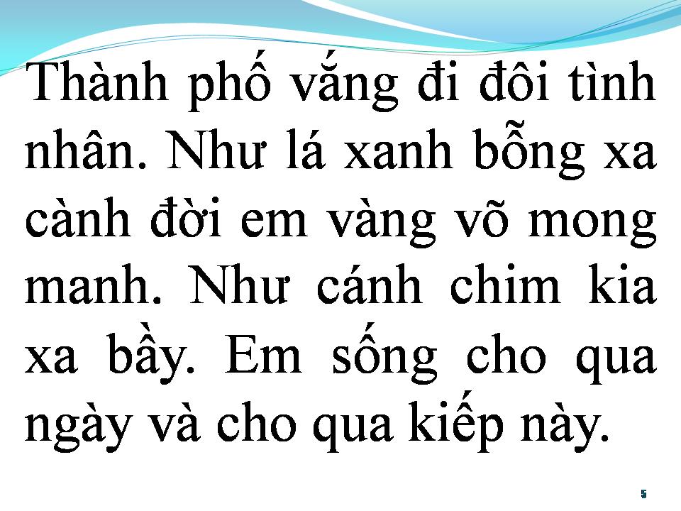 Lời bài hát BÀI TANGO DĨ VÃNG