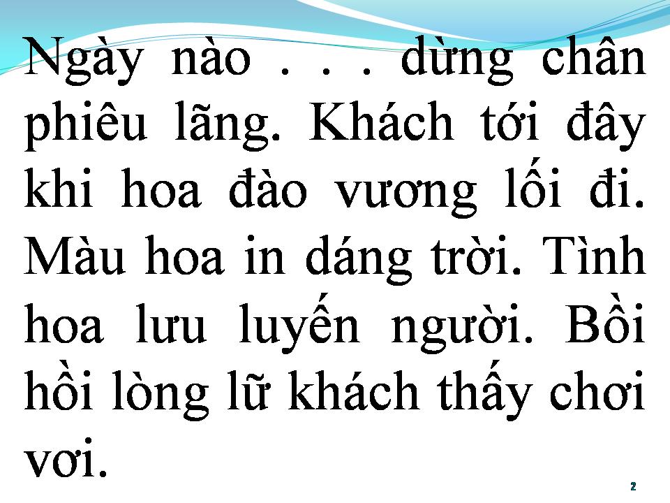 Lời bài hát BÀI THƠ HOA ĐÀO