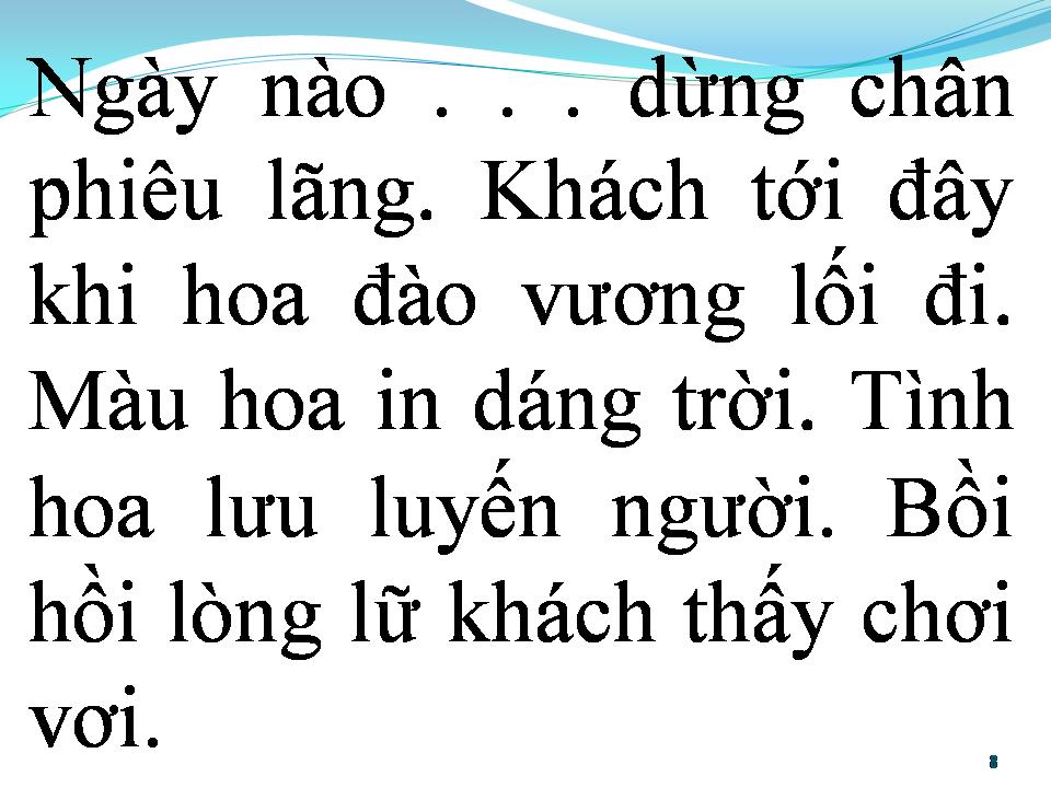 Lời bài hát BÀI THƠ HOA ĐÀO