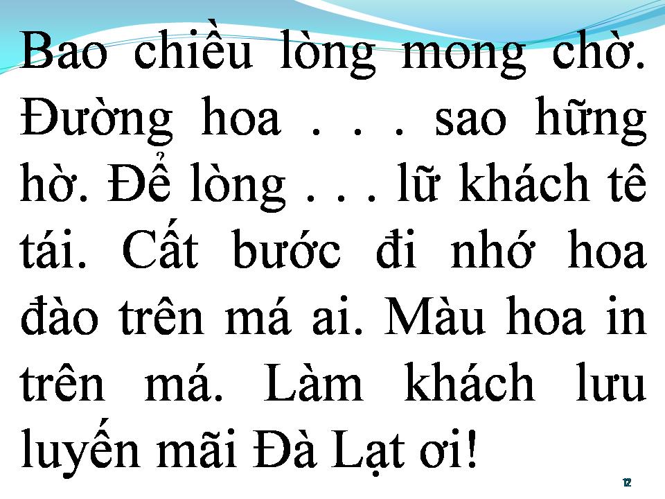 Lời bài hát BÀI THƠ HOA ĐÀO