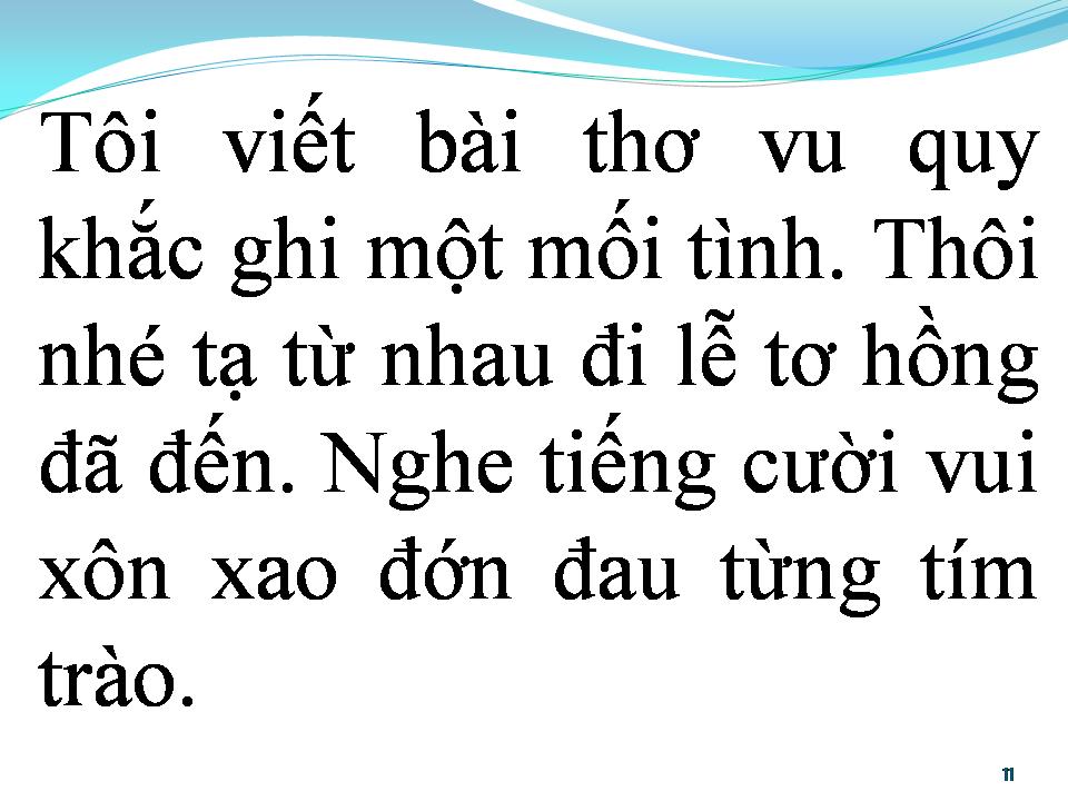 Lời bài hát BÀI THƠ VU QUY