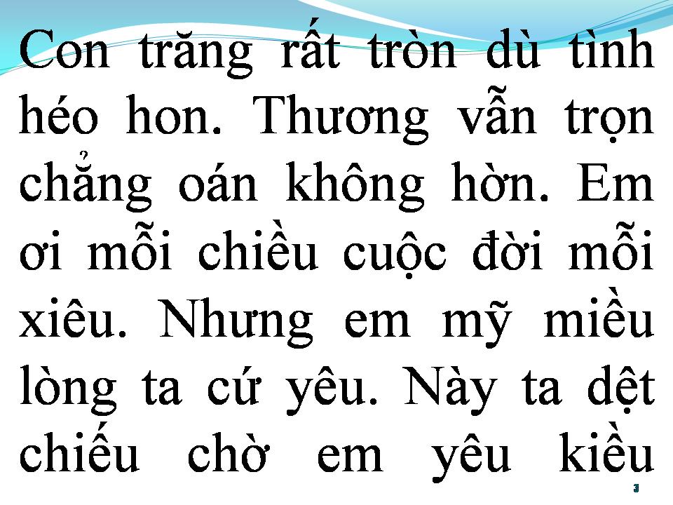 Lời bài hát BÀI TÌNH CA CHO GIAI NHÂN
