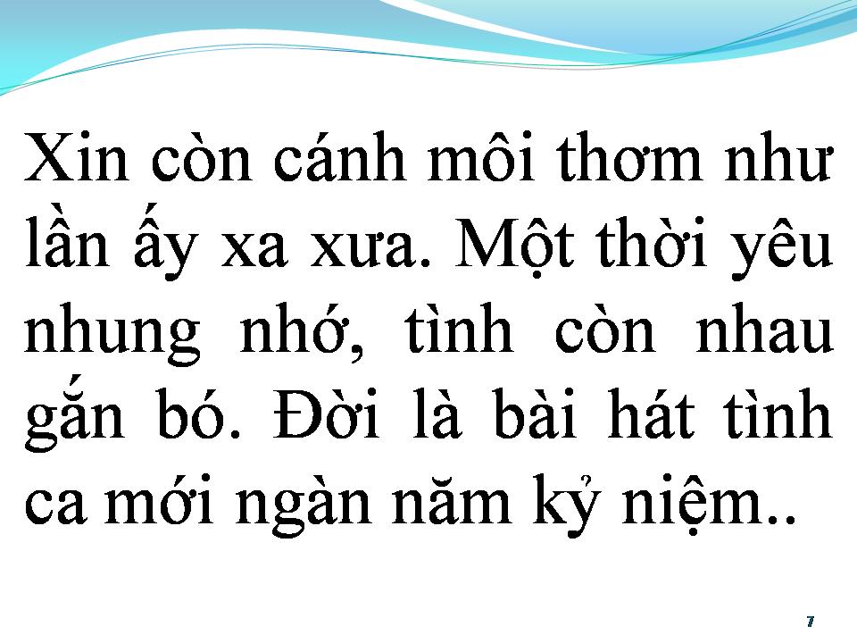 Lời bài hát BÀI TÌNH CA CHO KỶ NIỆM
