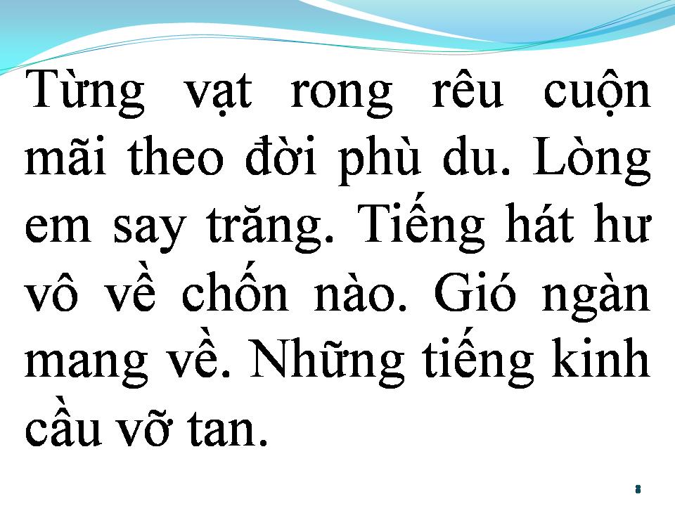 Lời bài hát BÀI TÌNH CA ĐÊM