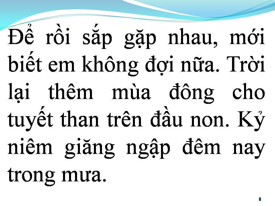 Lời bài hát BÀI TÌNH CA MÙA ĐÔNG