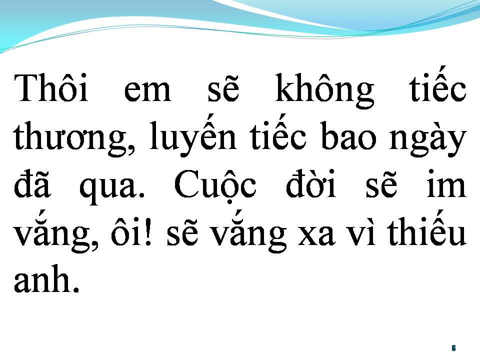Lời bài hát BÀI TÌNH CA NHỚ