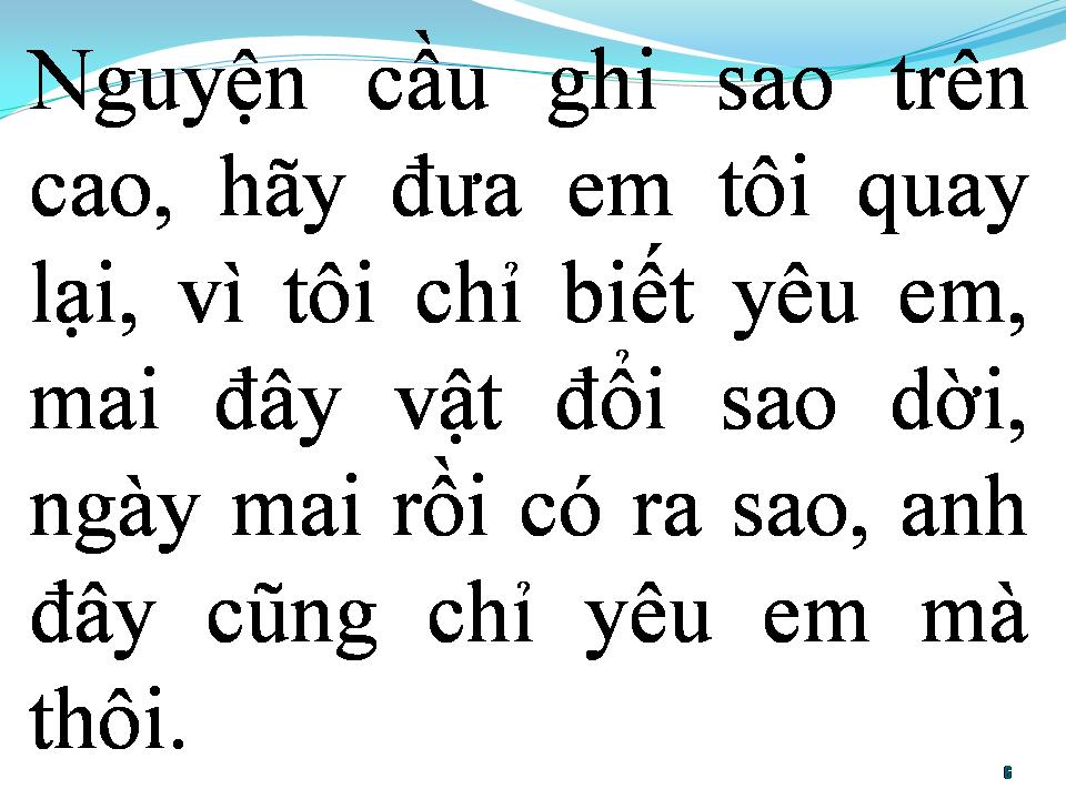 Lời bài hát BÀI TÌNH CA YÊU EM