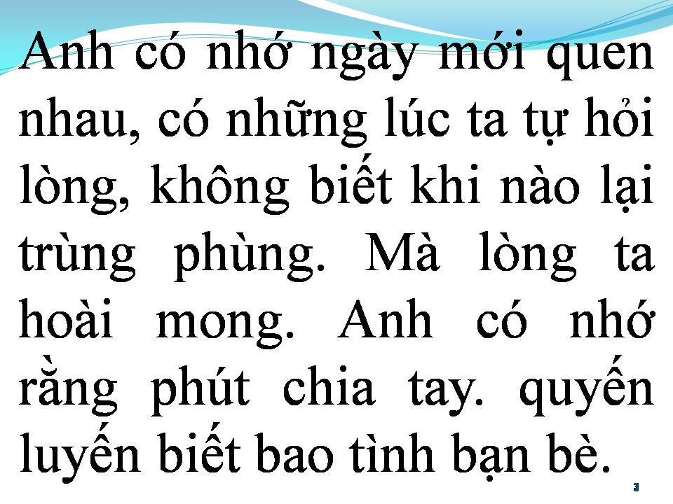Lời bài hát BẠN CÙNG TÔI