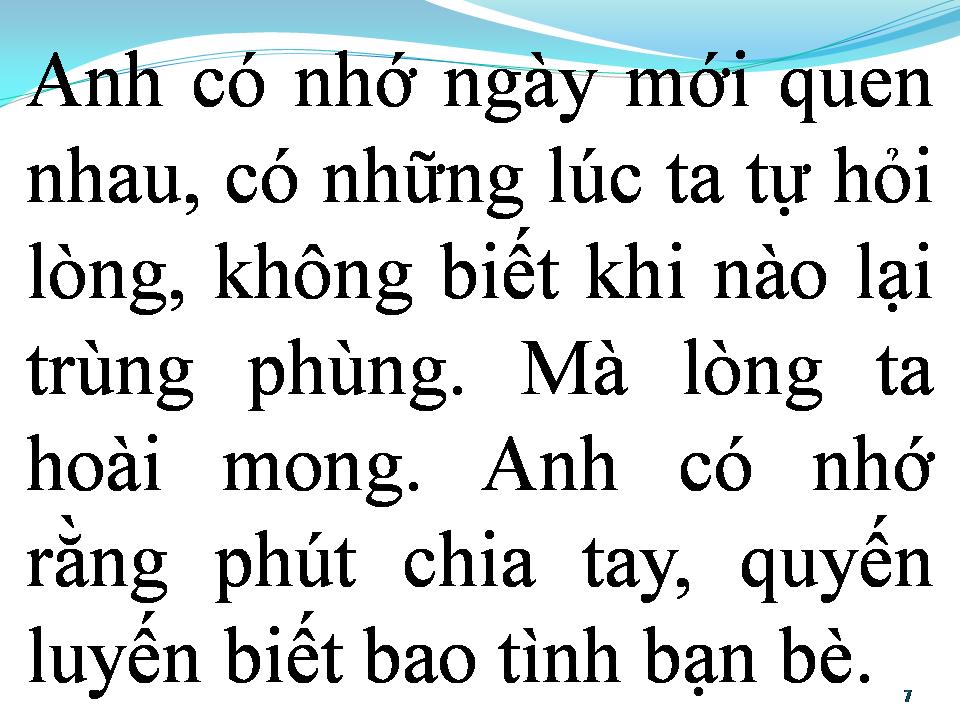 Lời bài hát BẠN CÙNG TÔI
