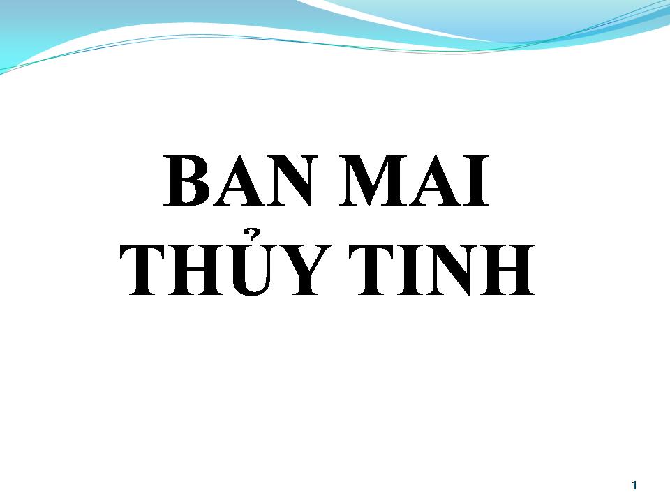 Lời bài hát BAN MAI THỦY TINH