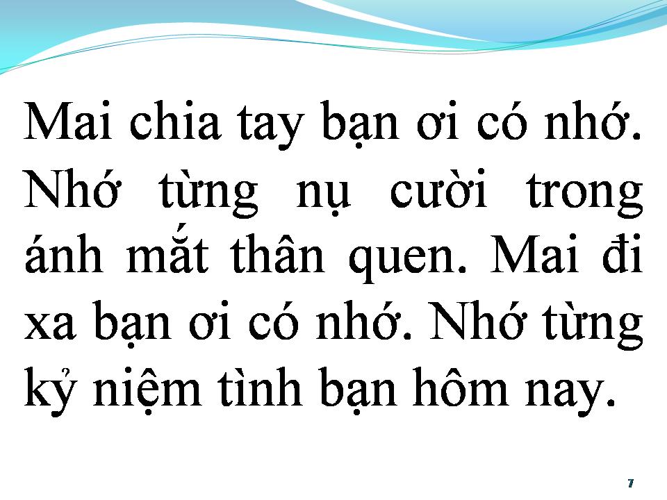 Lời bài hát BẠN ƠI CÓ NHỚ