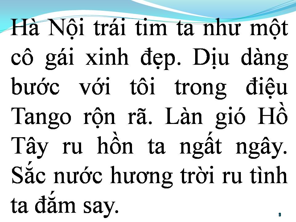 Lời bài hát BẢN TANGO HÀ NỘI