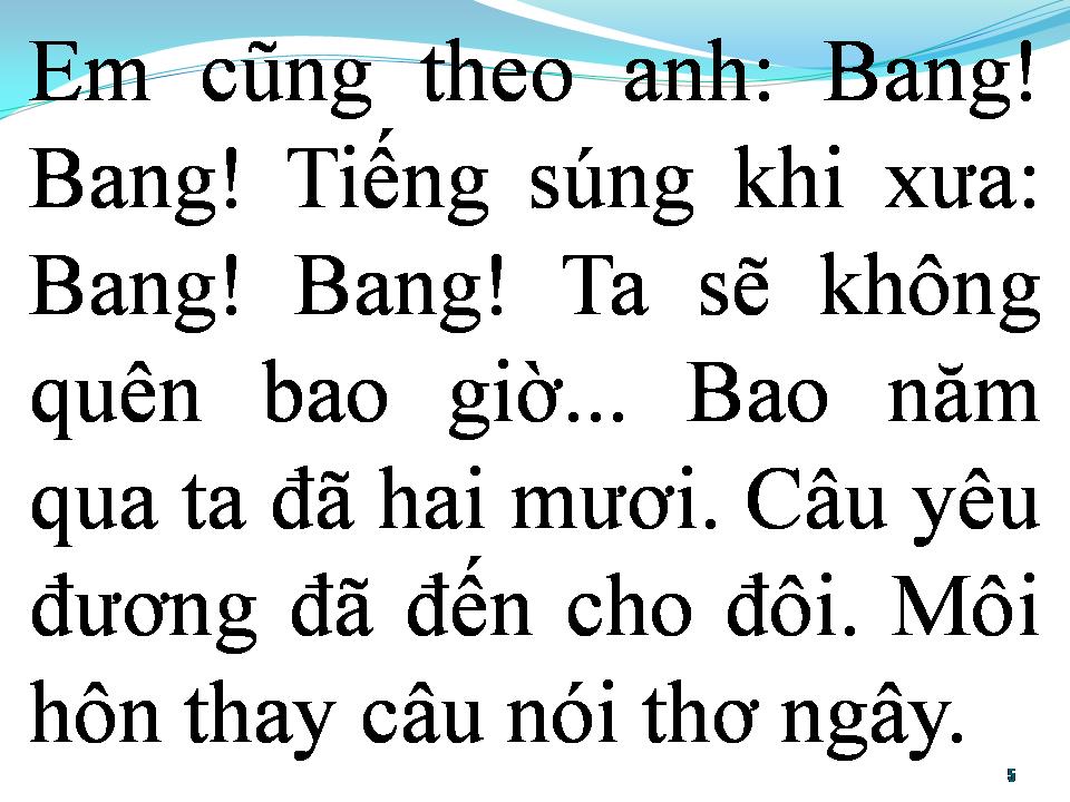 Lời bài hát BANG BANG (KHI XƯA TA BÉ)