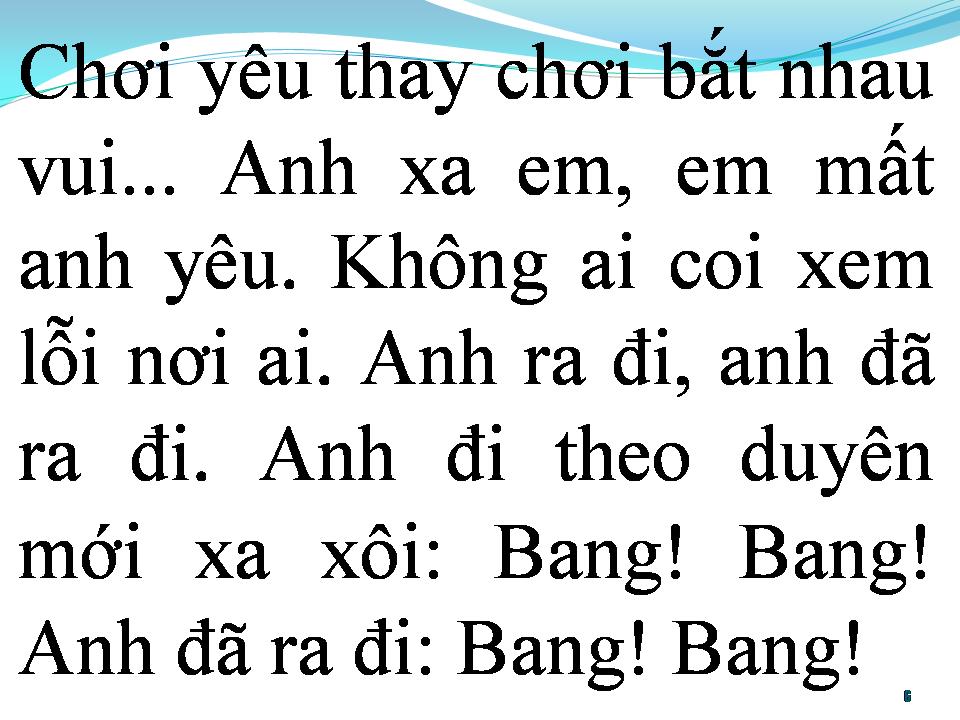 Lời bài hát BANG BANG (KHI XƯA TA BÉ)