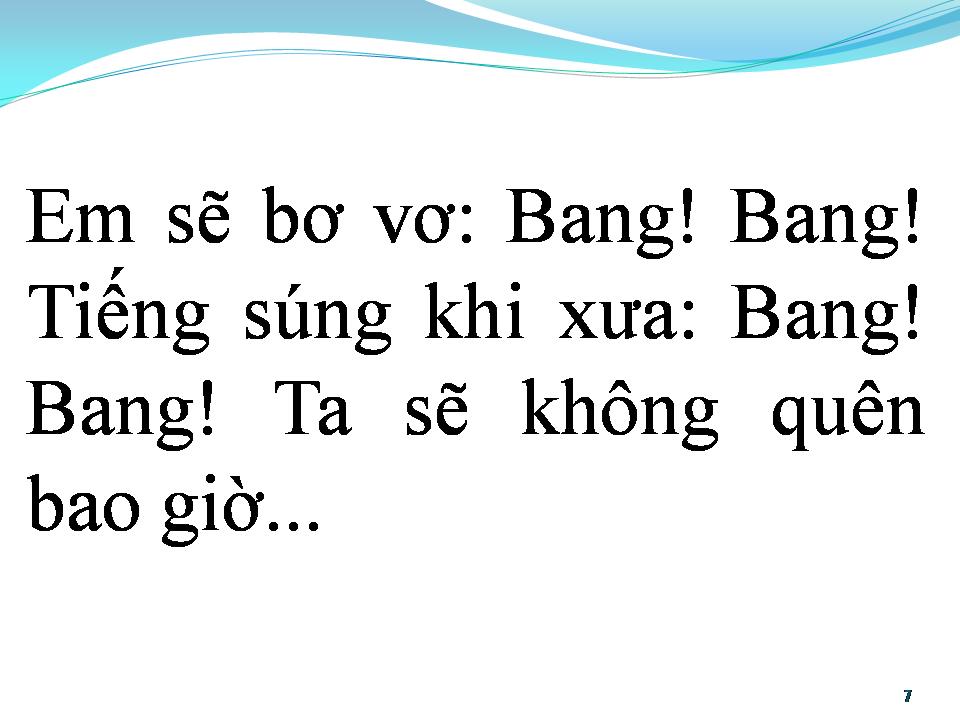 Lời bài hát BANG BANG (KHI XƯA TA BÉ)