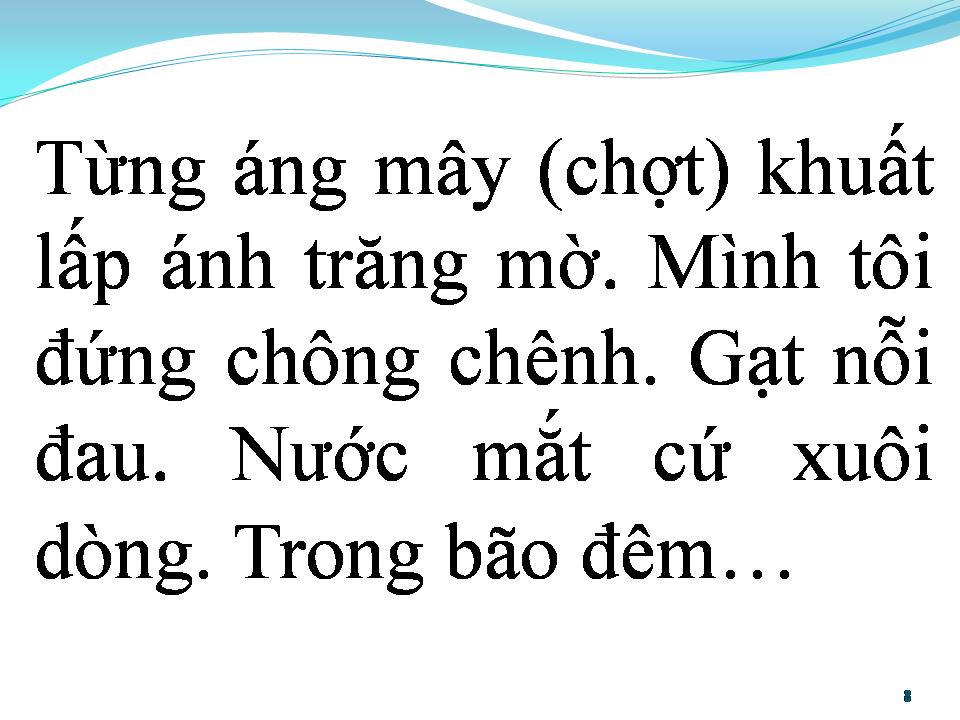 Lời bài hát BÃO ĐÊM