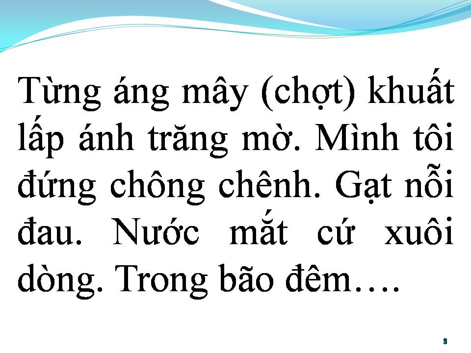 Lời bài hát BÃO ĐÊM