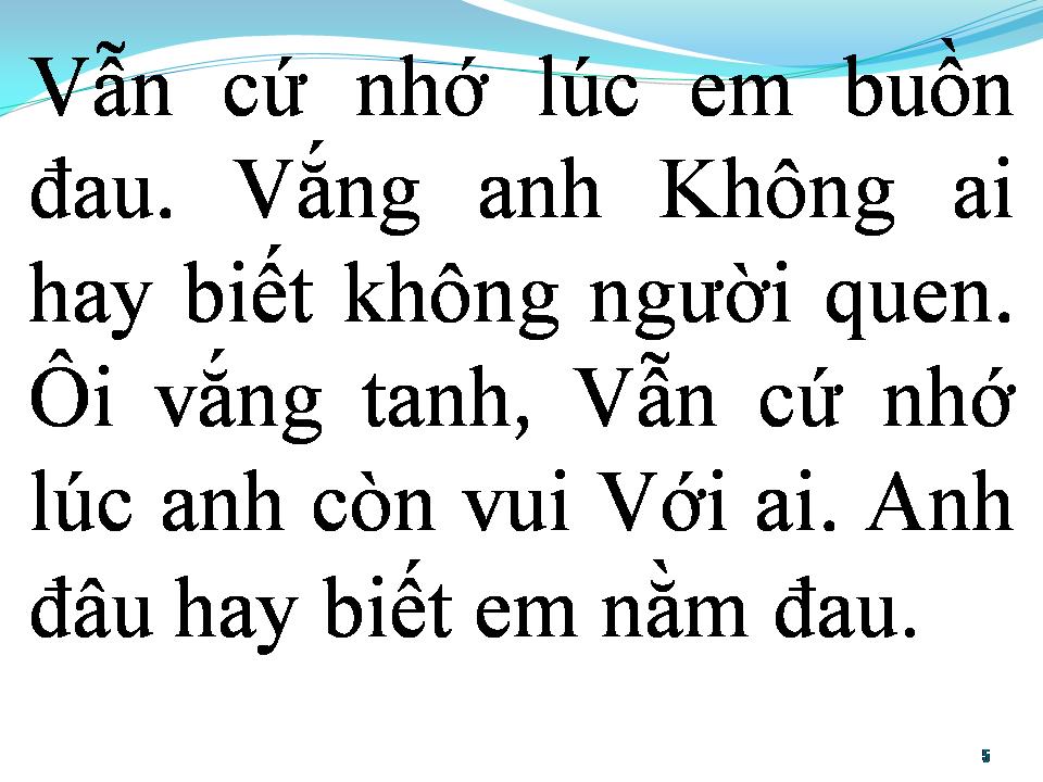 Lời bài hát BAO GIỜ