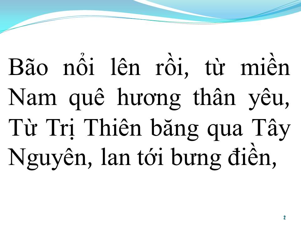 Lời bài hát BÃO NỔI LÊN RỒI