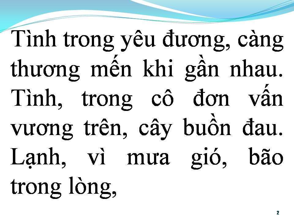 Lời bài hát BÃO TÌNH
