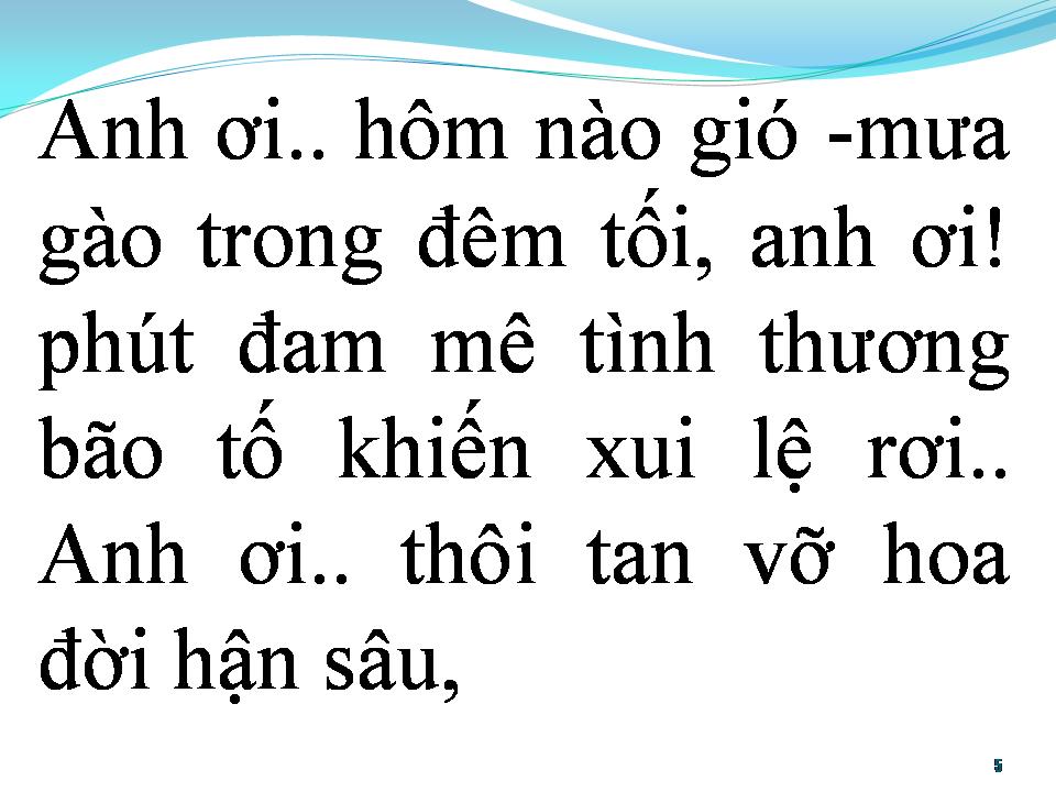 Lời bài hát BÃO TÌNH