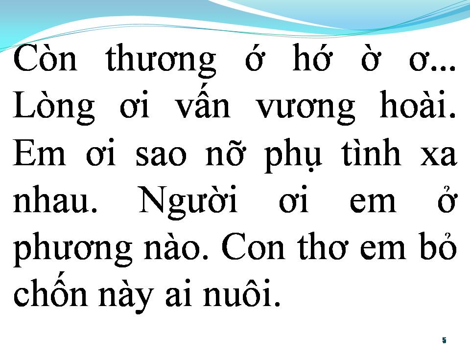 Lời bài hát BẬU ĐI THEO NGƯỜI