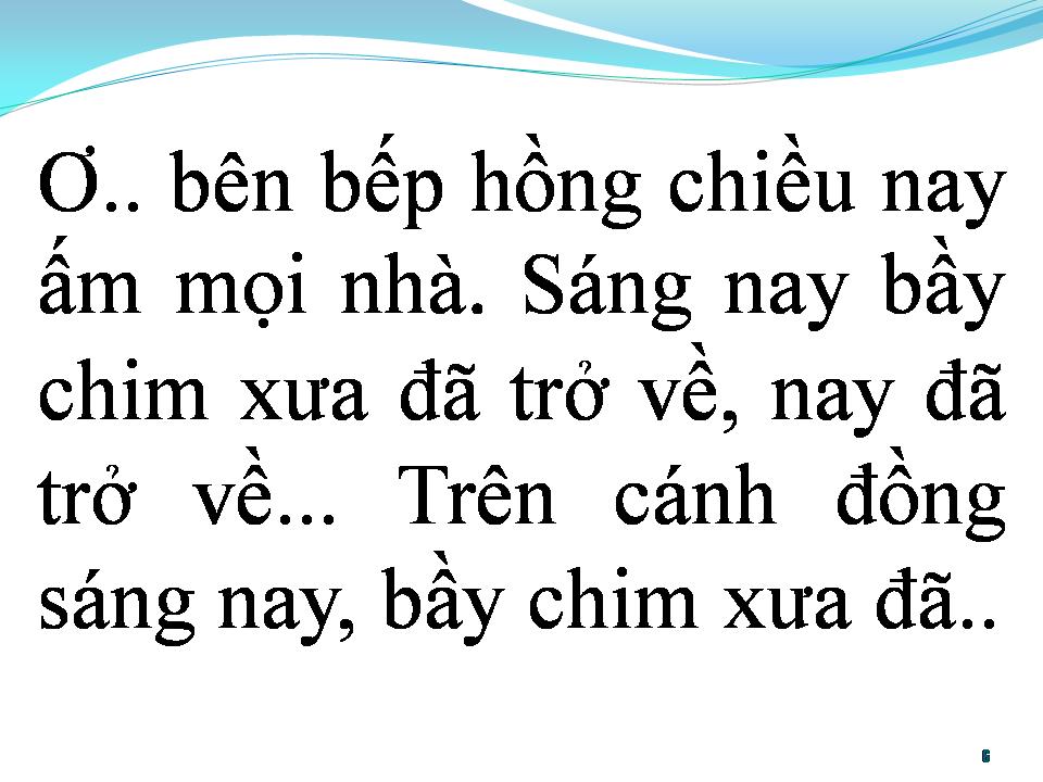 Lời bài hát BẦY CHIM XƯA ĐÃ TRỞ VỀ