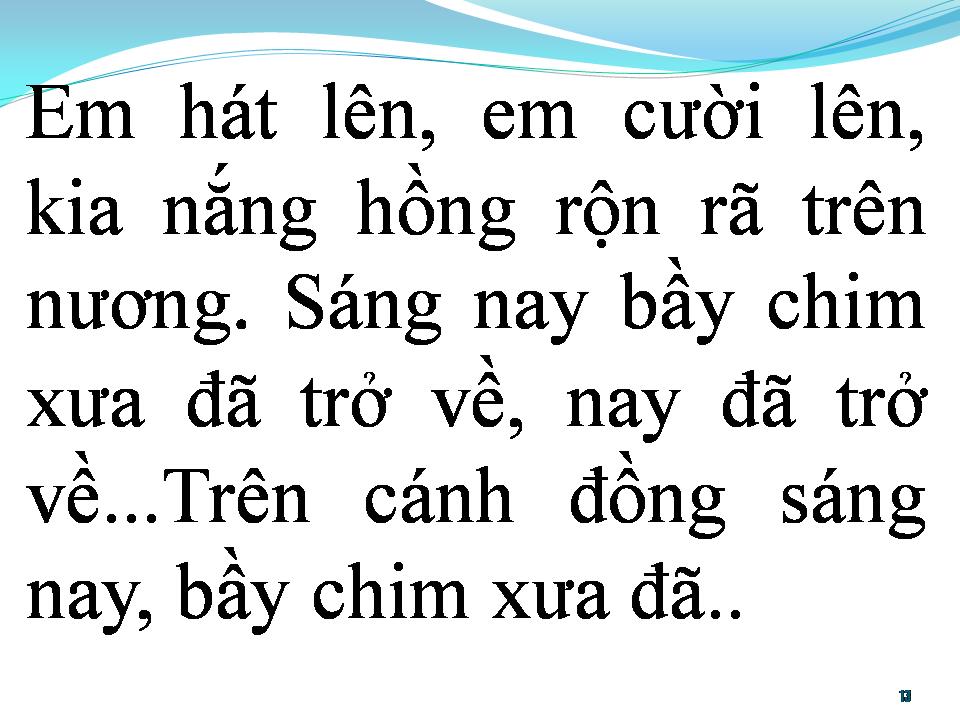 Lời bài hát BẦY CHIM XƯA ĐÃ TRỞ VỀ