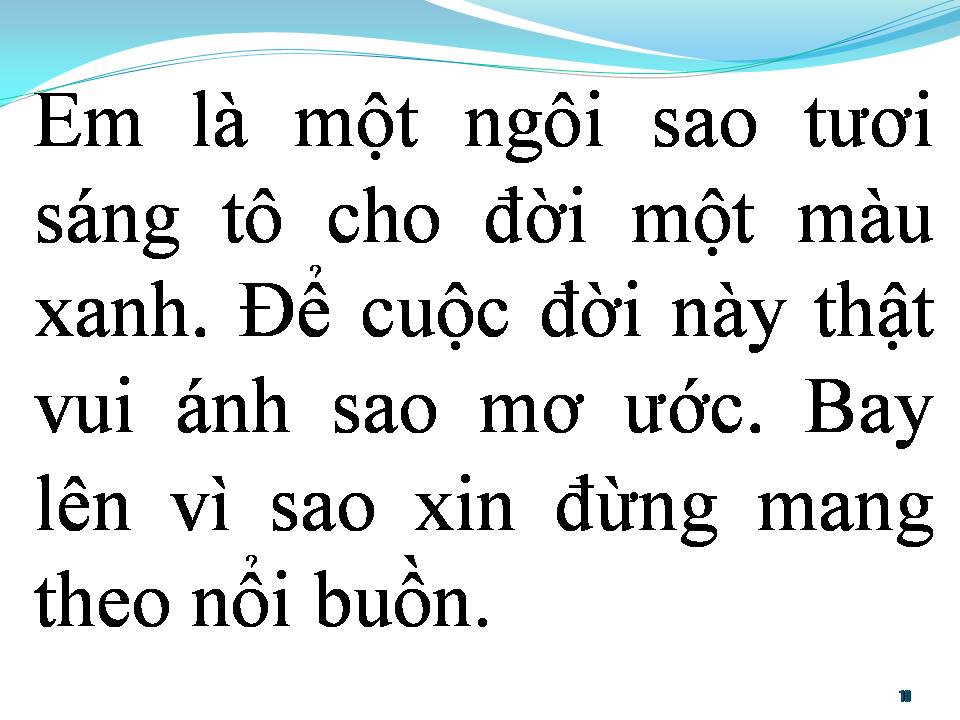 Lời bài hát BAY ĐẾN VÌ SAO
