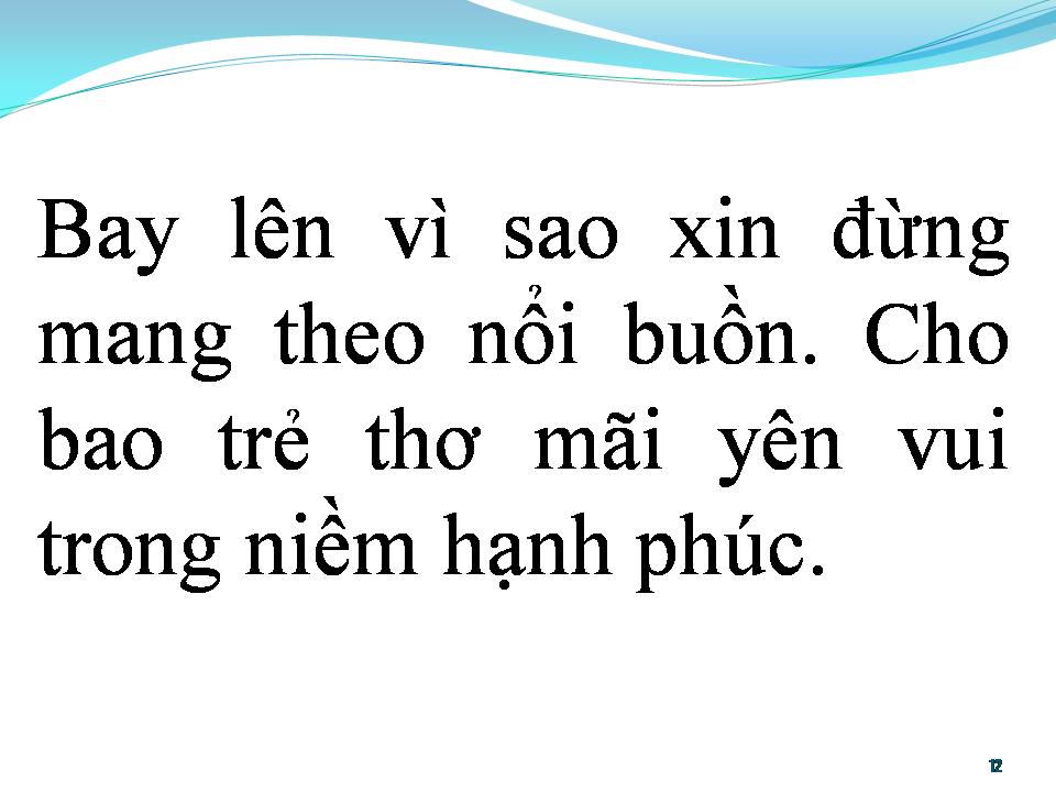 Lời bài hát BAY ĐẾN VÌ SAO