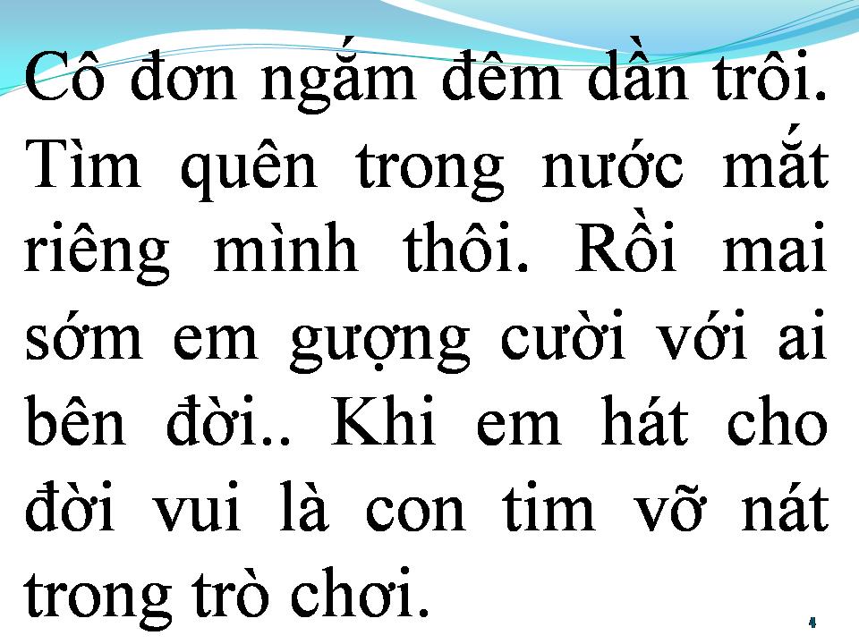 Lời bài hát BAY ĐI CÔ ĐƠN
