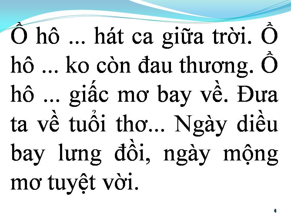 Lời bài hát BAY LÊN NHỮNG ƯỚC MƠ