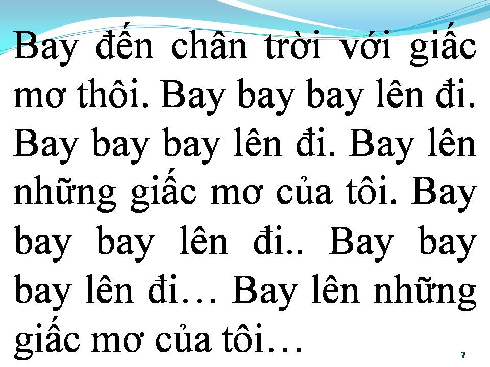 Lời bài hát BAY LÊN NHỮNG ƯỚC MƠ