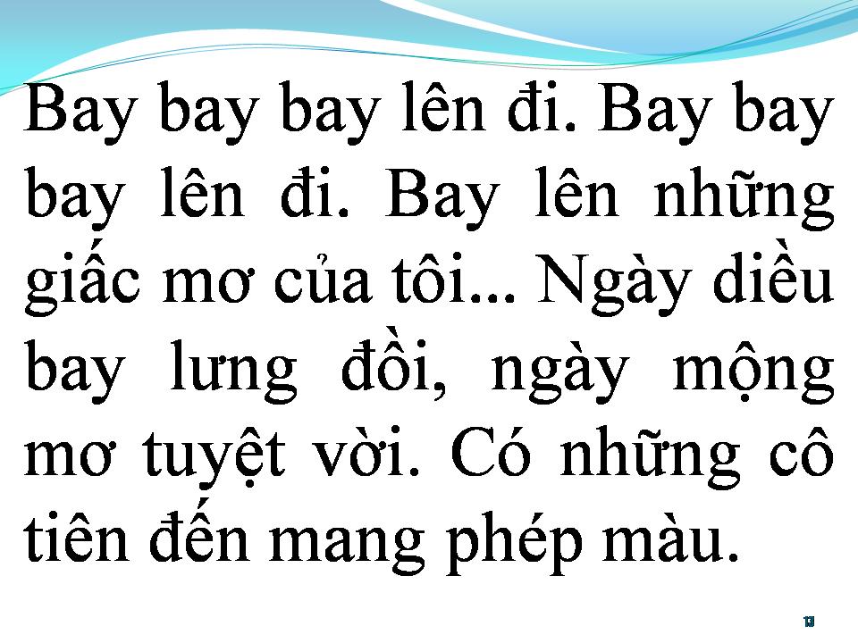 Lời bài hát BAY LÊN NHỮNG ƯỚC MƠ